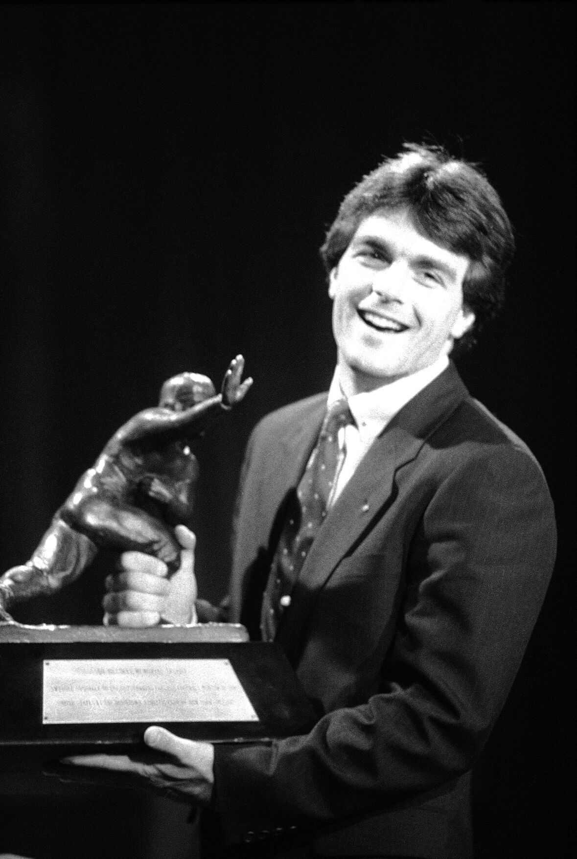 1984: Boston College quarterback Doug Flutie named 50th Heisman Trophy winner